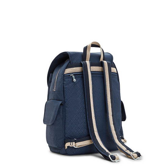 Kipling City Pack Medium Printed Ryggsäck Blå | SE 1410KO